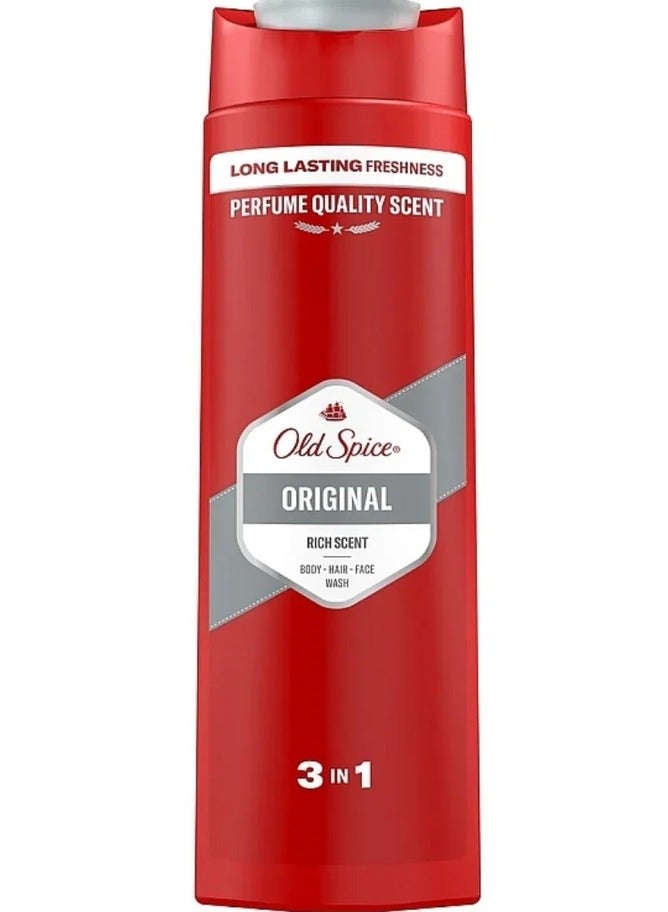 أولد سبايس غسول أولد سبايس الأصلي 3 في 1 للجسم والشعر والوجه 400 مل - Image 1